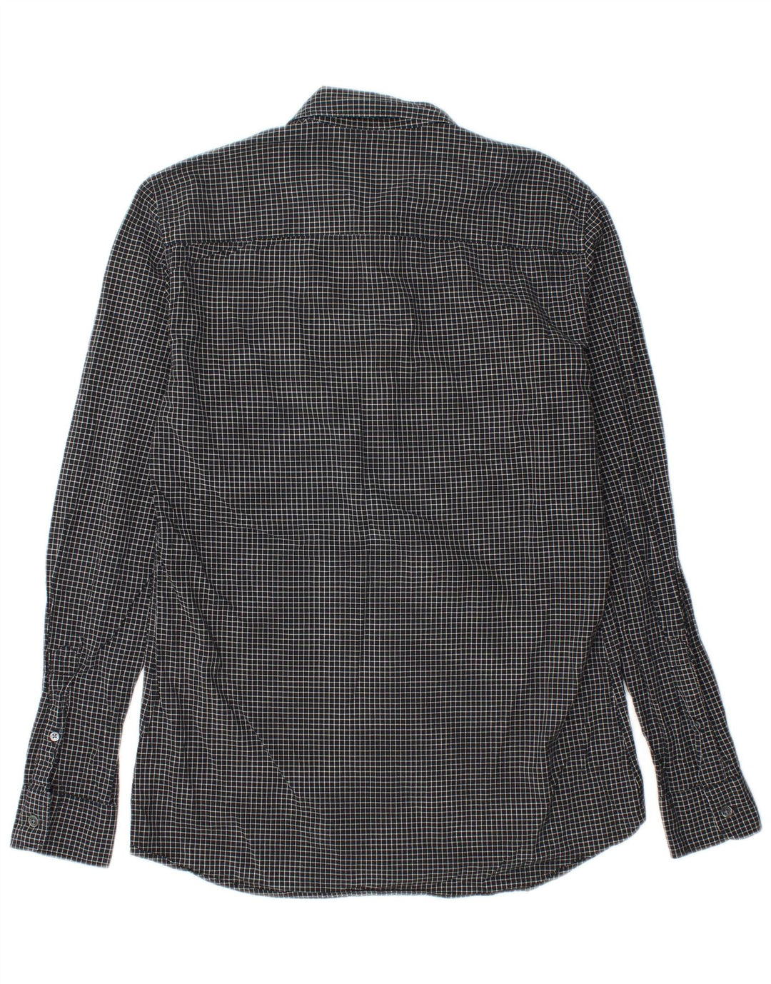 French Connection Ανδρικό φανελένιο πουκάμισο Slim Fit, Μικρό μαύρο βαμβακερό