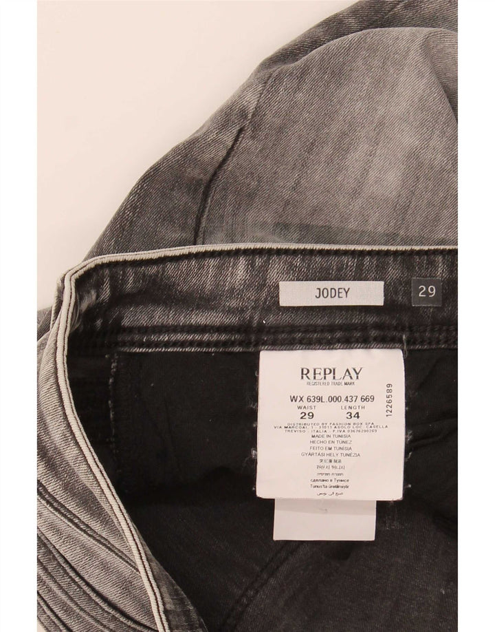 Replay Γυναικείο Jodey Slim Jeans W29 L29 Γκρι βαμβακερό