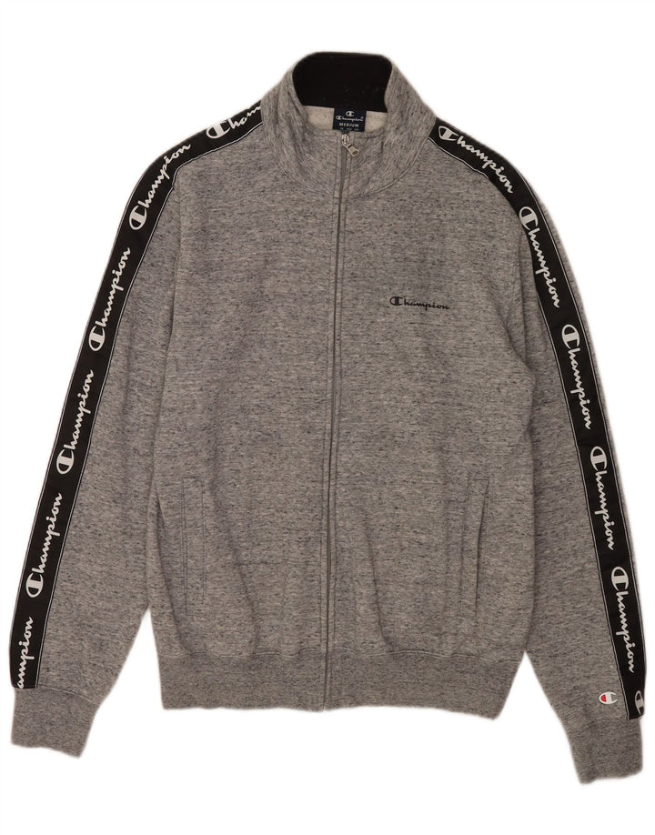 Ανδρική φόρμα Champion Graphic Top Jacket Βαμβακερό μεσαίο γκρι