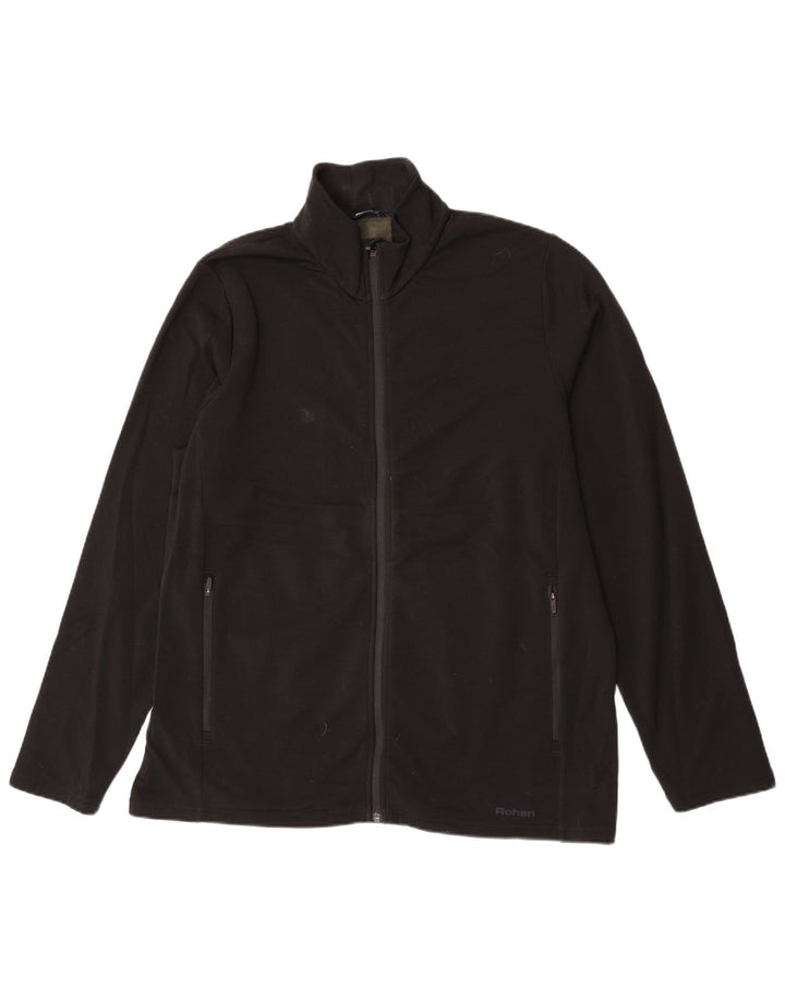 Rohan Ανδρικό Fleece Jacket UK 42 XL Μαύρο Πολυεστέρας