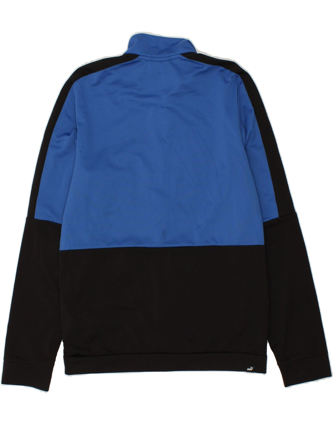 PUMA Boys Graphic Tracksuit Top Jacket 15-16 Years Blue Colourblock Vintage Puma and Second-Hand Puma from Messina Hembry 