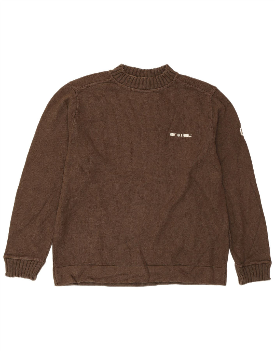 Ανδρικό πουλόβερ ANIMAL Crew Neck Jumper XL Καφέ βαμβακερό