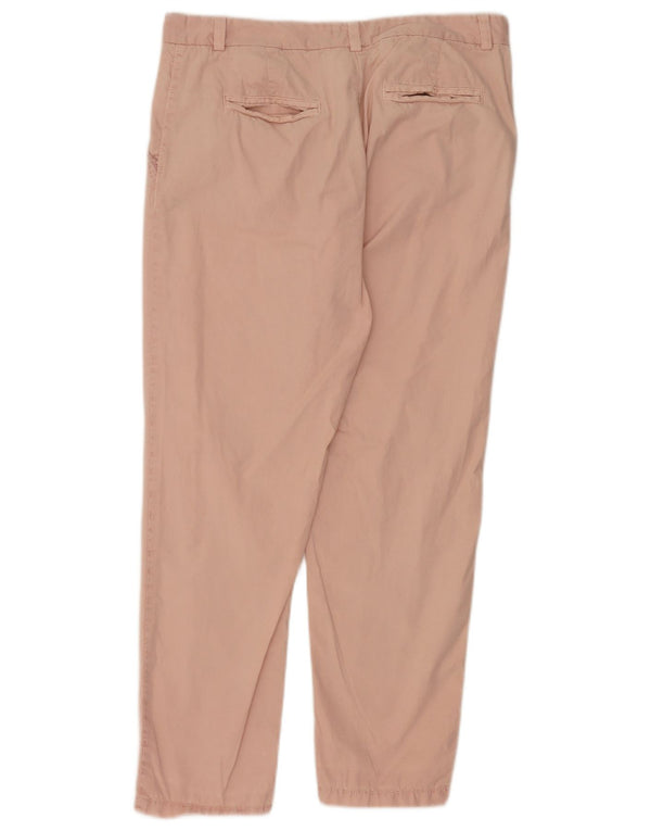 Marks & Spencer Γυναικείο ίσιο παντελόνι Chino UK 14 Large W34 L28 Pink