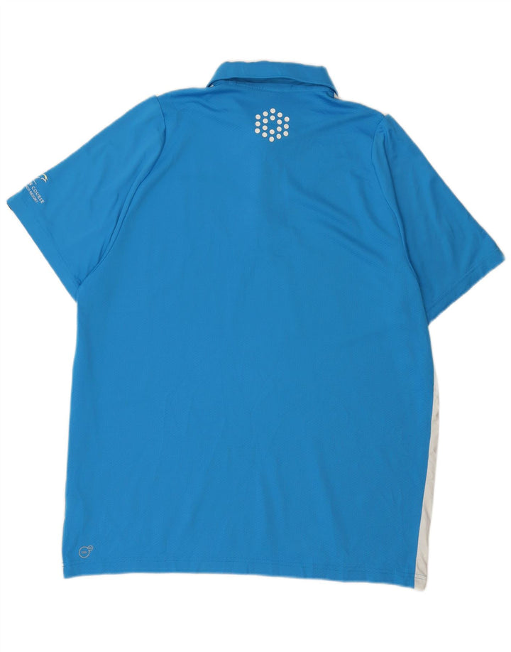 Ανδρικό πουκάμισο πόλο PUMA XL μπλε χρώματος πολυεστέρας