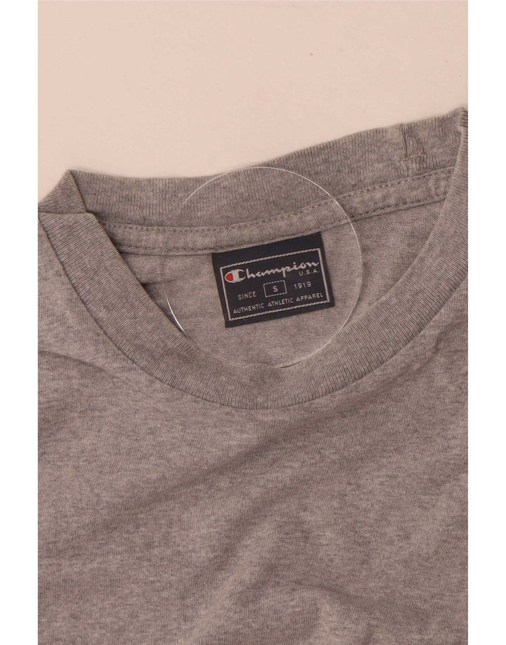 Champion Ανδρικό γραφικό T-Shirt Top Μικρό Γκρι βαμβακερό