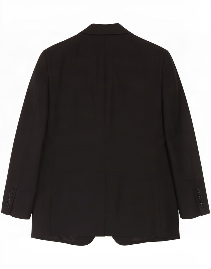 Trussardi Ανδρικό σακάκι σακάκι 2 κουμπιών IT 52 XL Μαύρο Μάλλινο