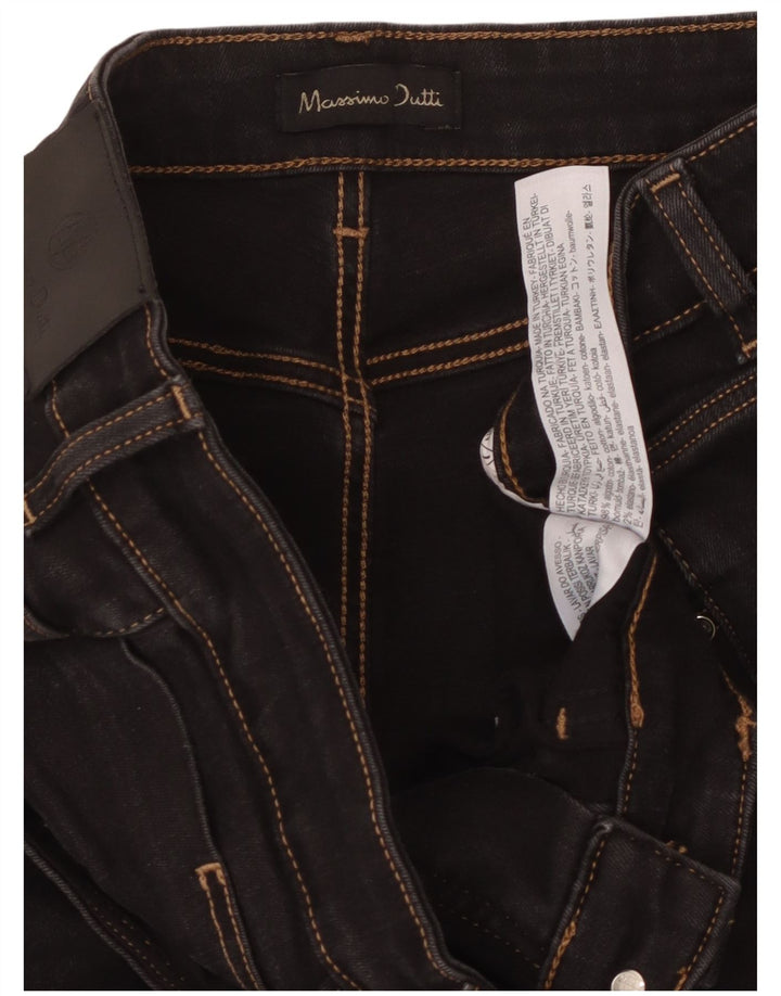 MASSIMO DUTTI Γυναικείο τζιν μποτάκι EU 42 μεγάλο W32 L32 μαύρο βαμβακερό