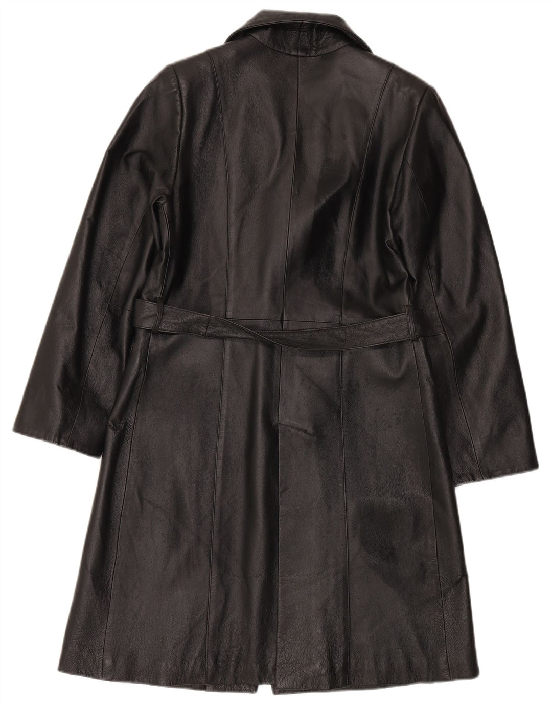 LAVORAZIONE ARTIGIANALE Γυναικείο Δερμάτινο Παλτό IT 44 Μεσαίο Μαύρο Δέρμα