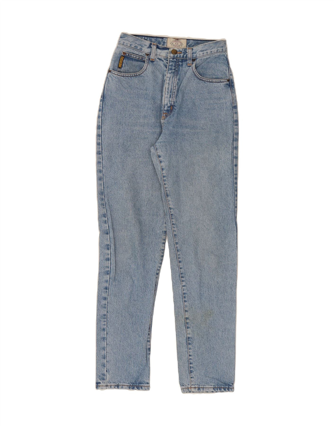 ARMANI Womens Tapered Jeans W27 L28 Blue Cotton Vintage Armani and Second-Hand Armani from Messina Hembry 