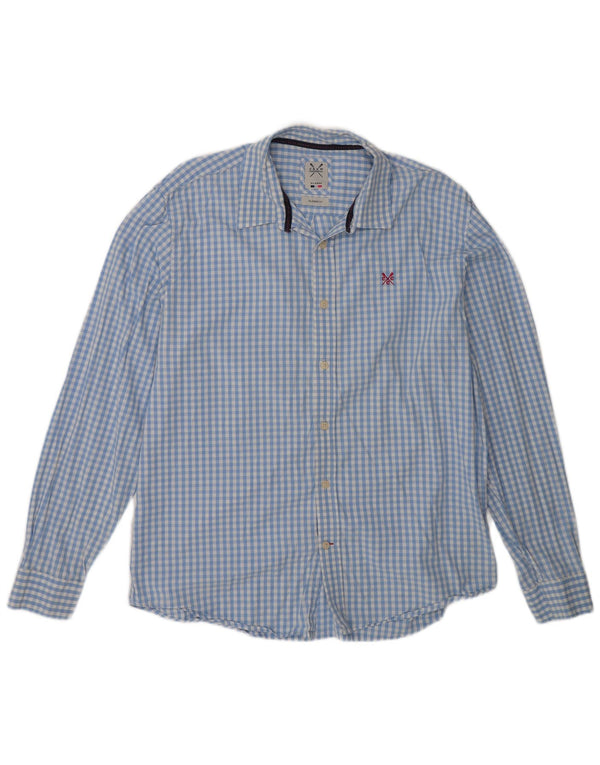 Crew Clothing Ανδρικό πουκάμισο Classic Fit XL Blue Gingham Cotton