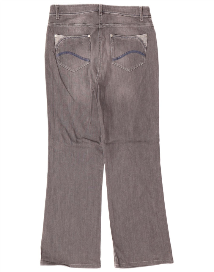PER UNA Γυναικεία Roma Bootcut Jeans UK 12 Medium W30 L28 Γκρι βαμβακερό