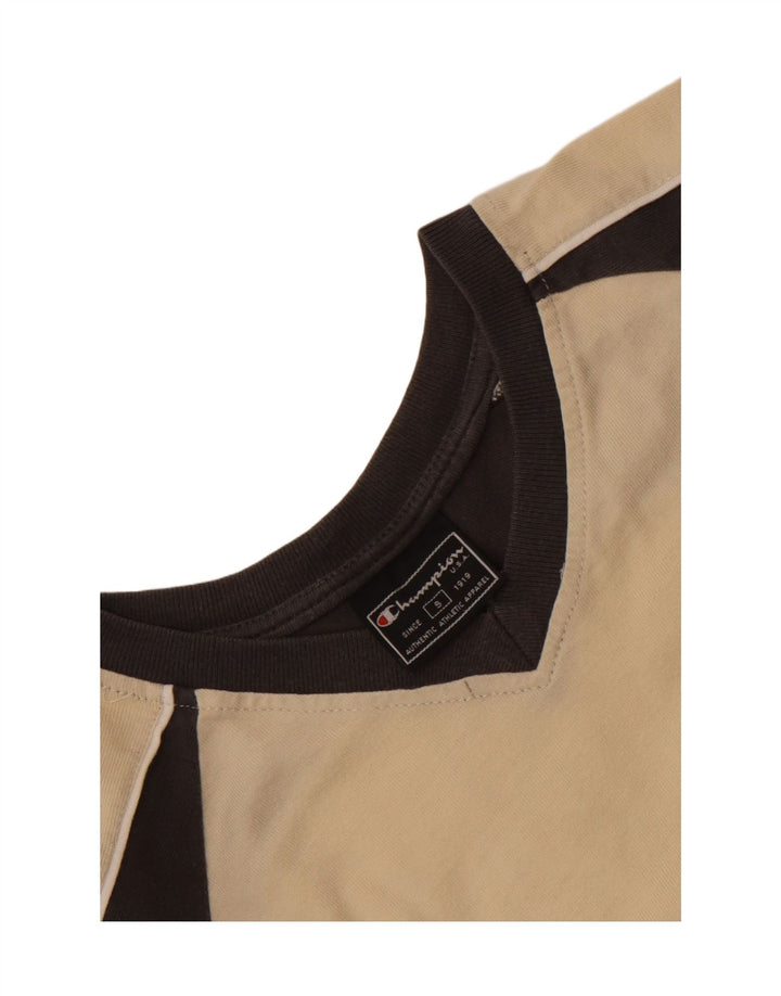 Champion Ανδρικό T-Shirt Top Small Off White Colourblock