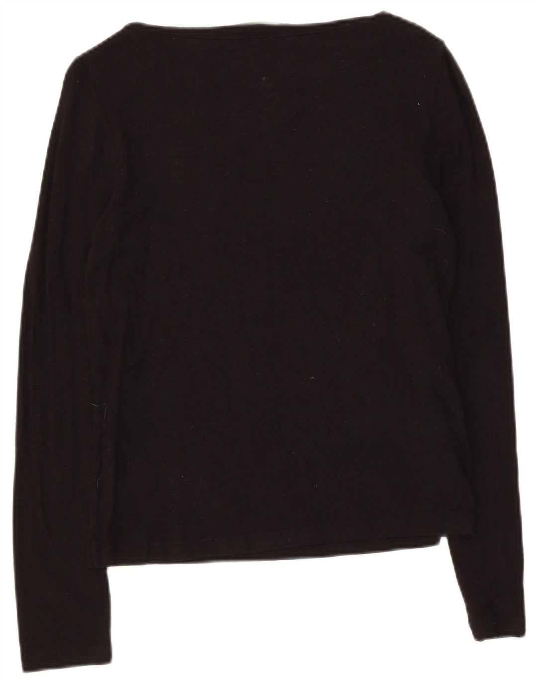 Ralph Lauren Γυναικείο Petite μακρυμάνικο τοπ UK 8 Small Black Rayon