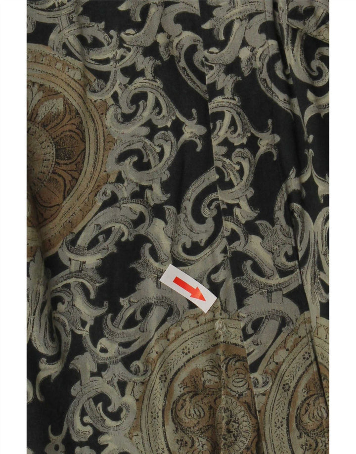 Vintage ανδρικό πουκάμισο μεγάλο μαύρο Paisley