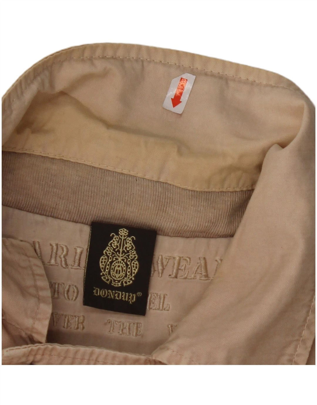 DONDUP Γυναικείο Μπουφάν Bomber IT 52 2XL Μπεζ Βαμβακερό