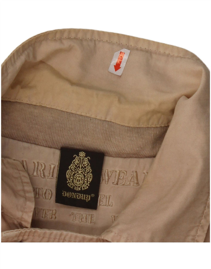 DONDUP Γυναικείο Μπουφάν Bomber IT 52 2XL Μπεζ Βαμβακερό