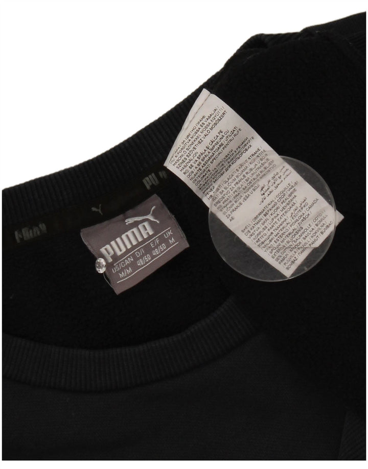 Ανδρικό γραφικό φούτερ Puma Jumper Μεσαίο μαύρο βαμβακερό