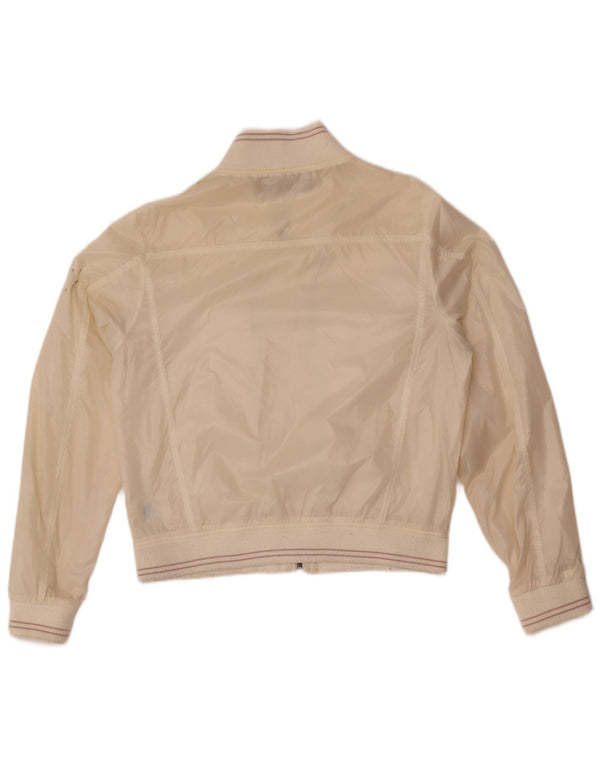 Calvin Klein Jeans Γυναικείο Bomber Jacket UK 16 Large Off White Polyamide