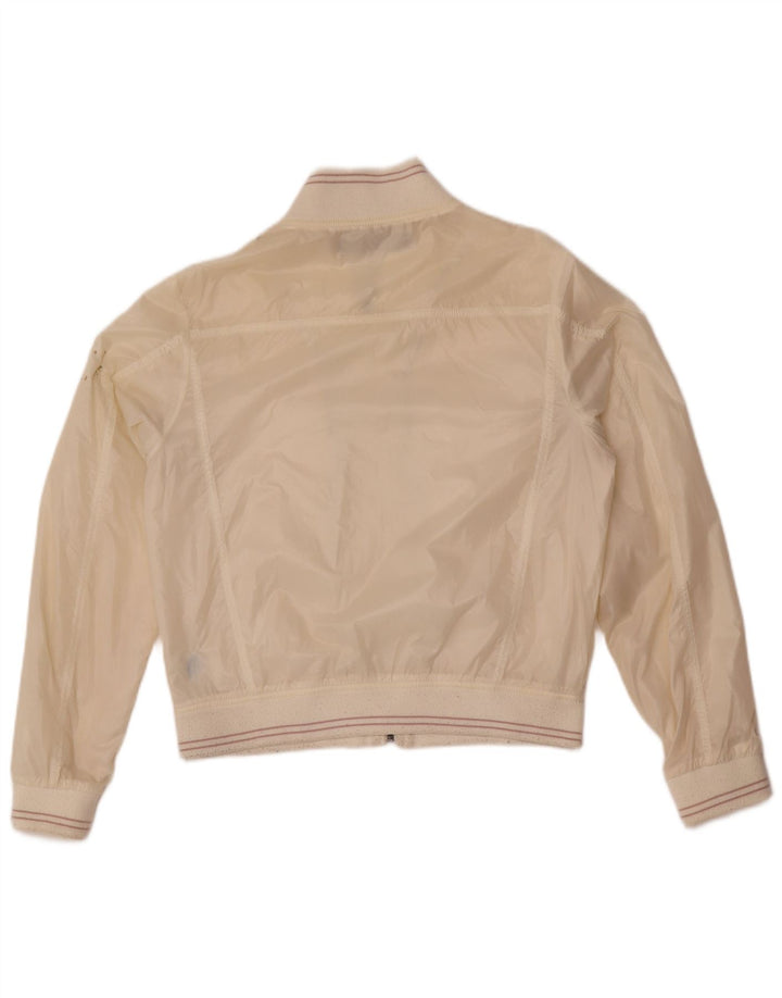 Calvin Klein Jeans Γυναικείο Bomber Jacket UK 16 Large Off White Polyamide