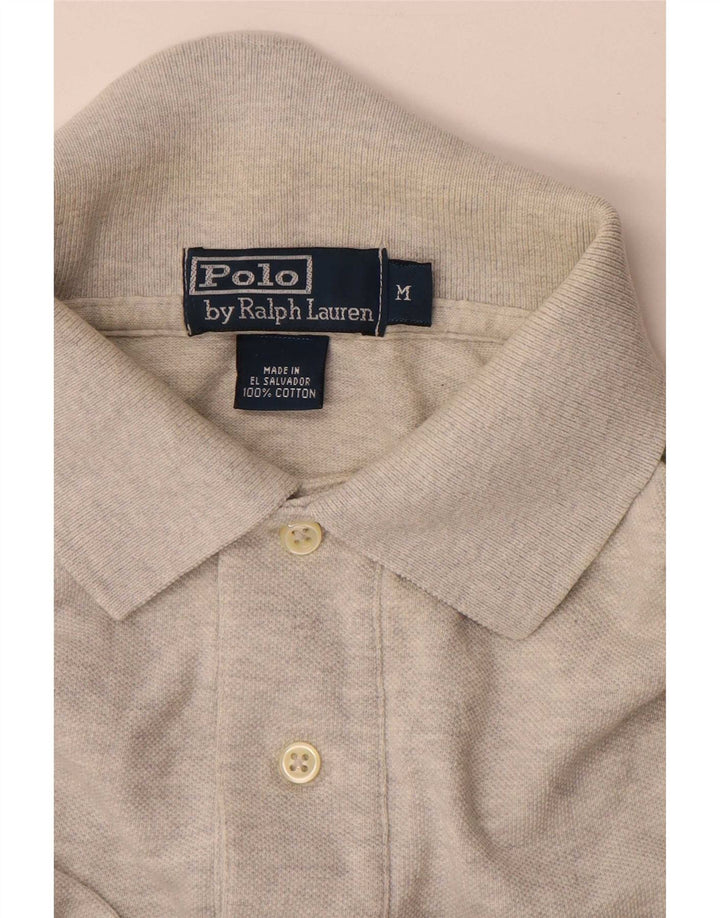 Polo Ralph Lauren Ανδρικό πουκάμισο Polo Μεσαίο γκρι βαμβακερό