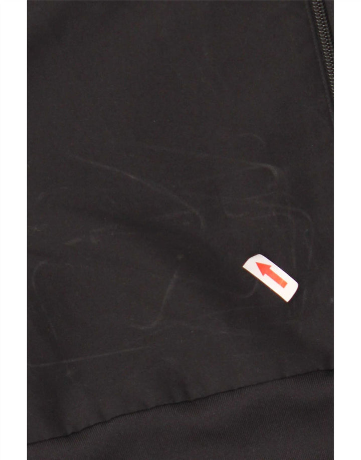 Adidas Boys Climalite Tracksuit Top Jacket 13-14 Years Black Polyester