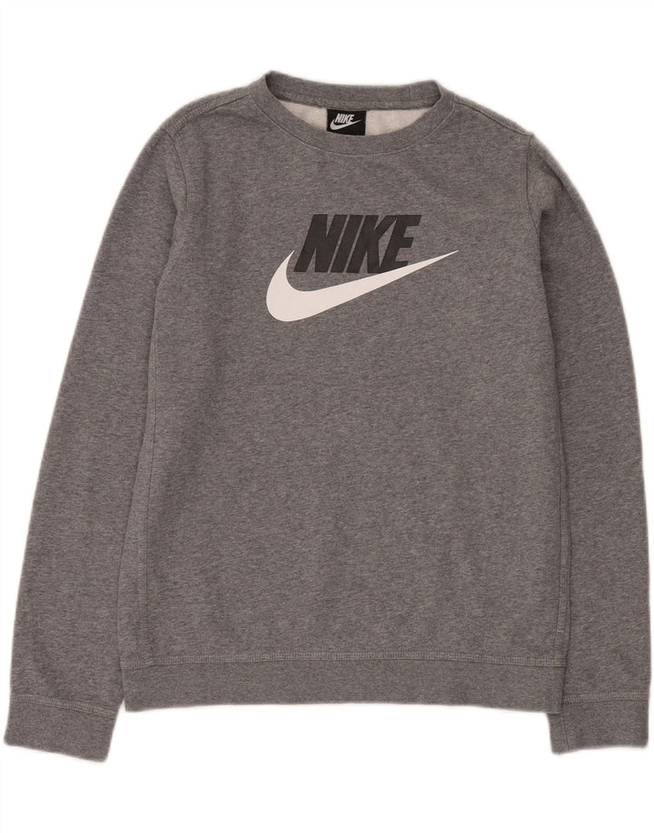 Γραφικό φούτερ NIKE Boys Jumper 13-14 ετών XL Grey Flecked