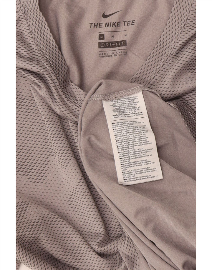 Ανδρικό T-Shirt Nike Dri Fit Τοπ μεσαίου γκρι πολυεστέρας παραλλαγής