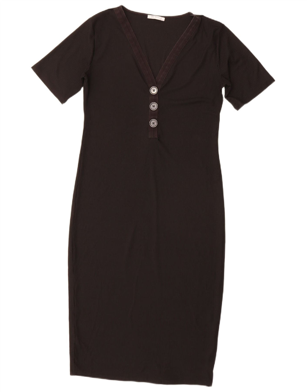 Zara Γυναικείο φόρεμα Trafaluc UK 14 Large Black Polyester