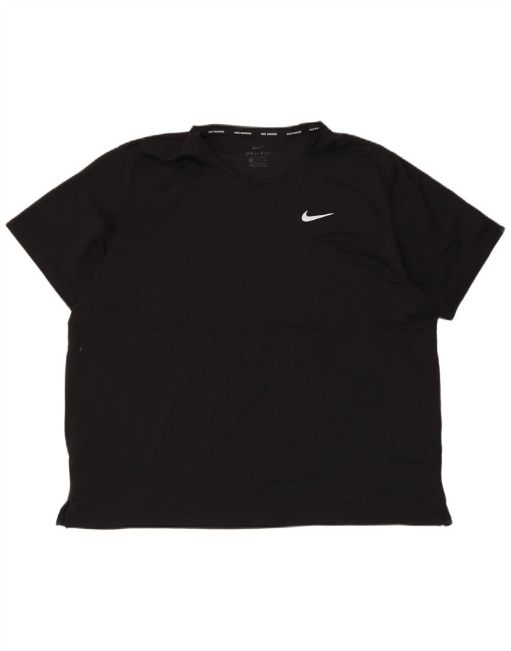 Ανδρικό T-shirt Nike Dri Fit Top 2XL μαύρο πολυεστέρα