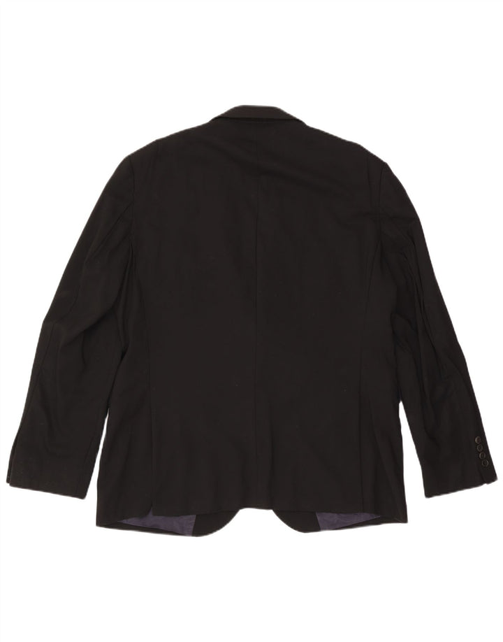 Ανδρικό μπουφάν μπλέιζερ John Lewis Tailored Fit 2 κουμπιών UK 44 2XL μαύρο μαλλί