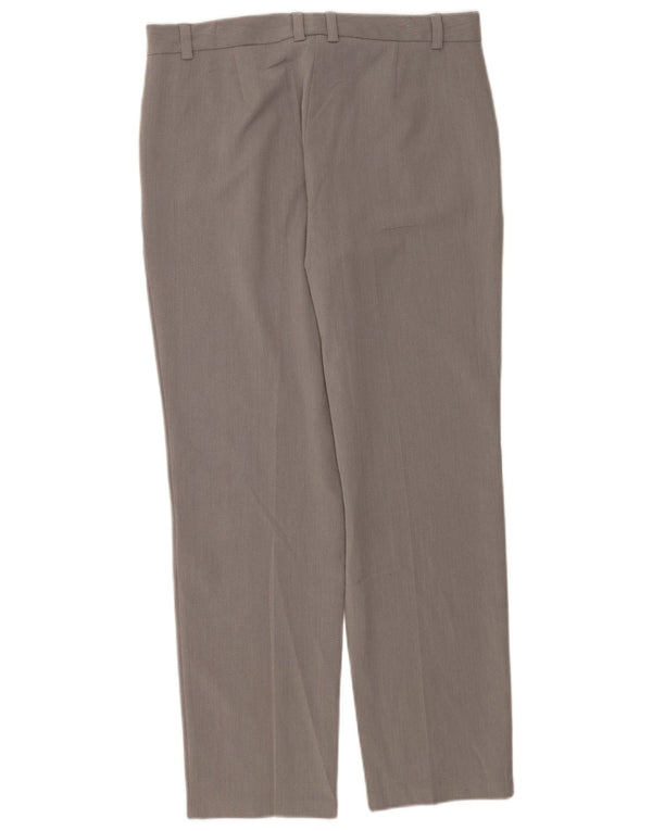 Marks & Spencer Γυναικείο ίσιο casual παντελόνι UK 12 Medium W32 L30 Grey