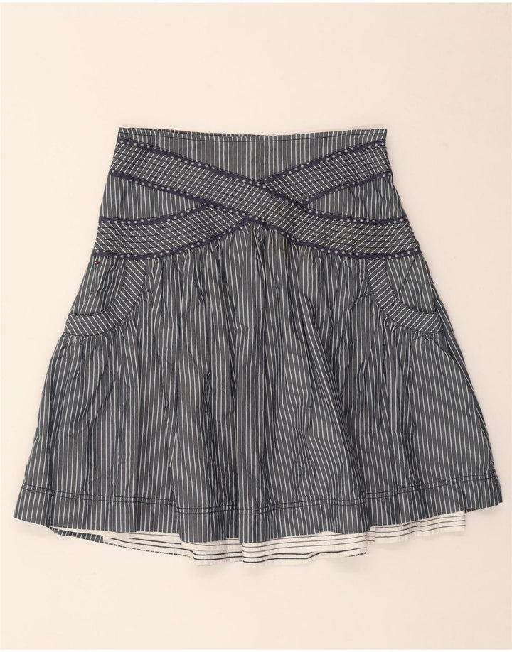 Tommy Hilfiger Γυναικεία φούστα A-Line Small W30 Navy Blue Pinstripe Cotton