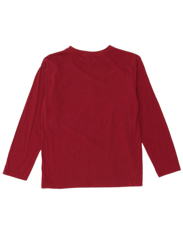 Tommy Hilfiger Boys Graphic Top μακρυμάνικο 12-13 ετών Medium Burgundy