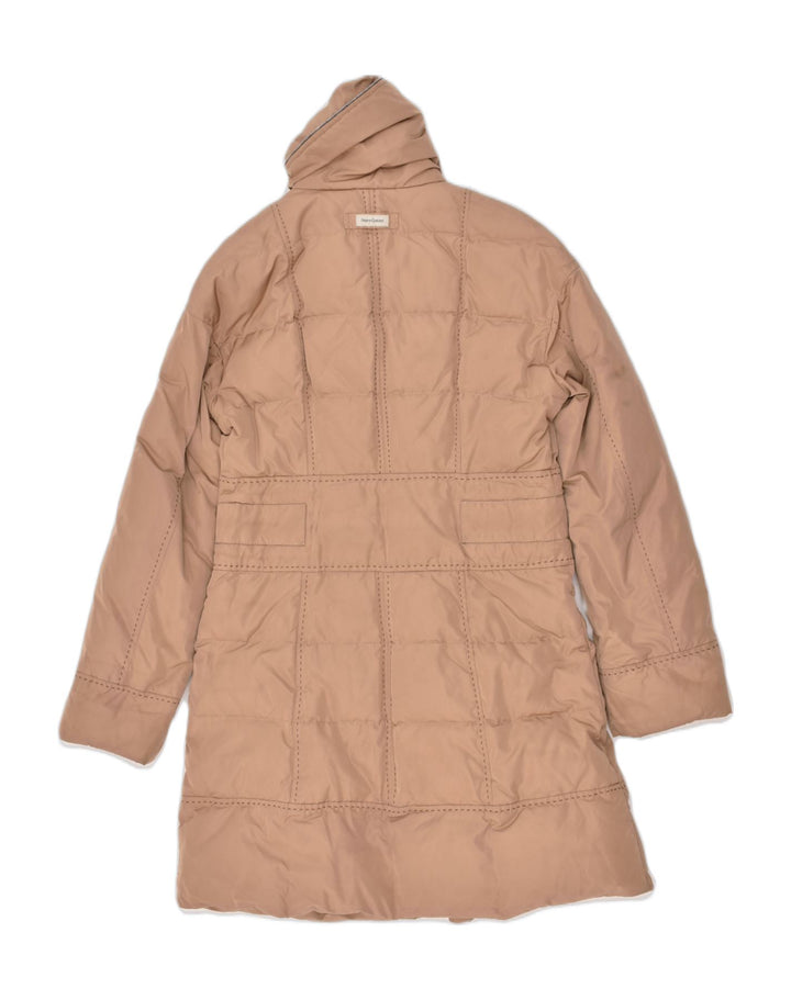 HENRY COTTONS Womens Padded Coat UK 14 Medium Brown Polyester | Vintage Henry Cottons | Thrift | Second-Hand Henry Cottons | Used Clothing | Messina Hembry 