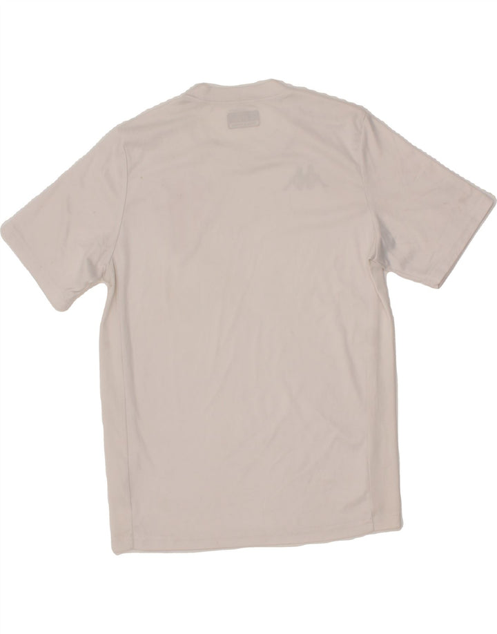 KAPPA Boys Graphic T-Shirt Top 13-14 Years White Polyester Vintage Kappa and Second-Hand Kappa from Messina Hembry 