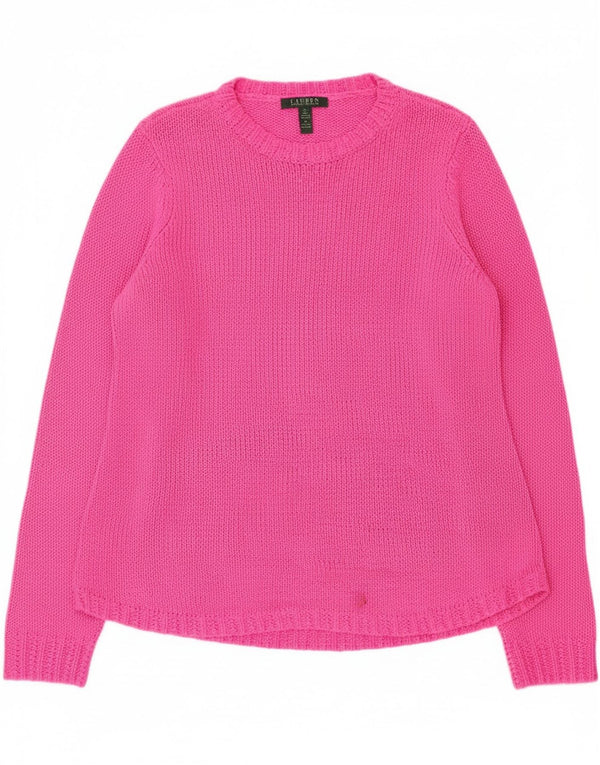 Ralph Lauren Γυναικείο πουλόβερ με λαιμόκαυστο UK 18 XL Ροζ Ακρυλικό