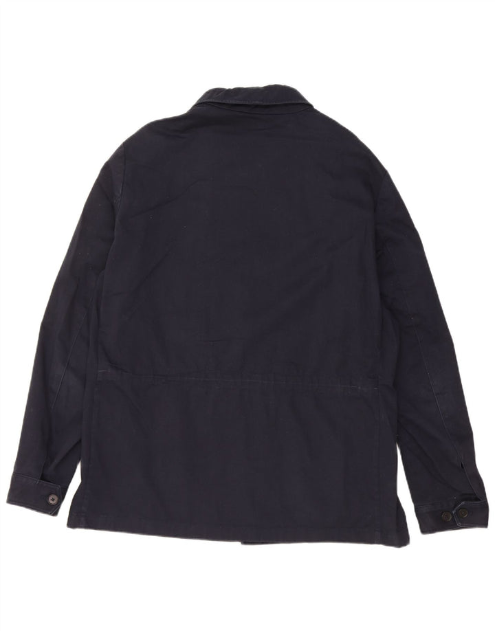 Massimo Dutti Ανδρικό Utility Jacket UK 40 Large Navy Blue Cotton