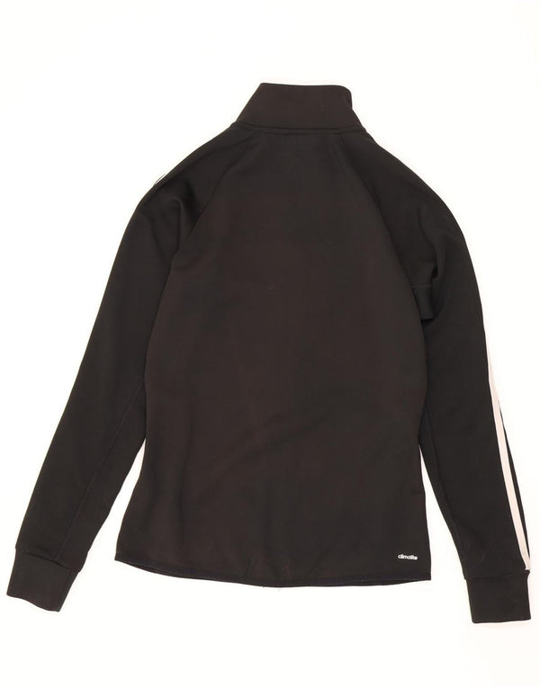 Adidas Γυναικεία φόρμα Climalite Top Jacket UK 4/6 XS Μαύρο Πολυεστέρας