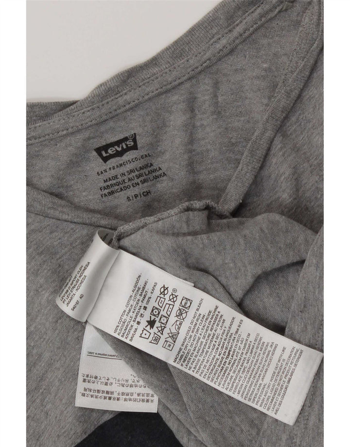 Ανδρικό γραφικό μπλουζάκι Levi's Top Small Grey Flecked Cotton