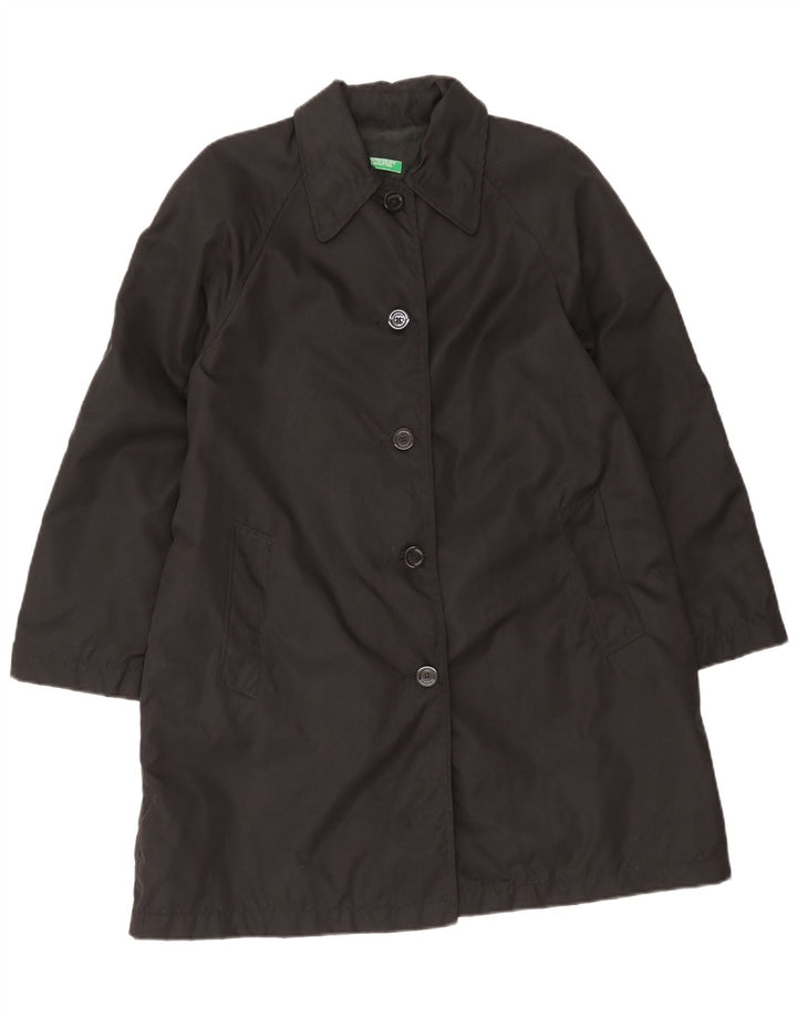 Γυναικείο παλτό Benetton Oversized UK 10 Small Black Polyamide