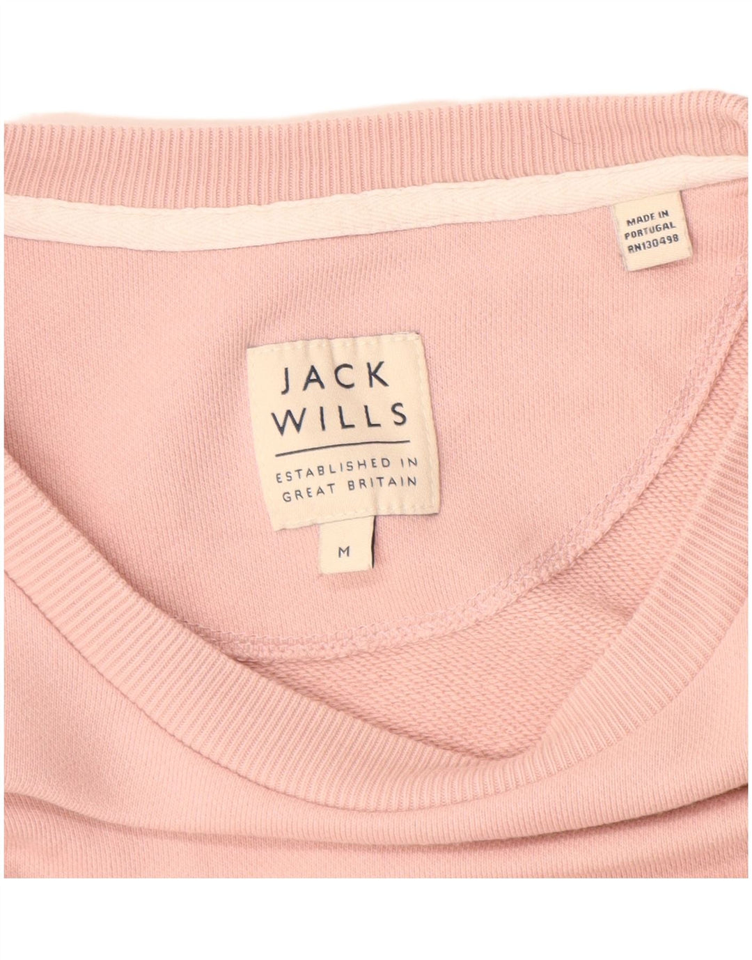 JACK WILLS Ανδρικό γραφικό φούτερ Jumper Μεσαίο ροζ βαμβακερό