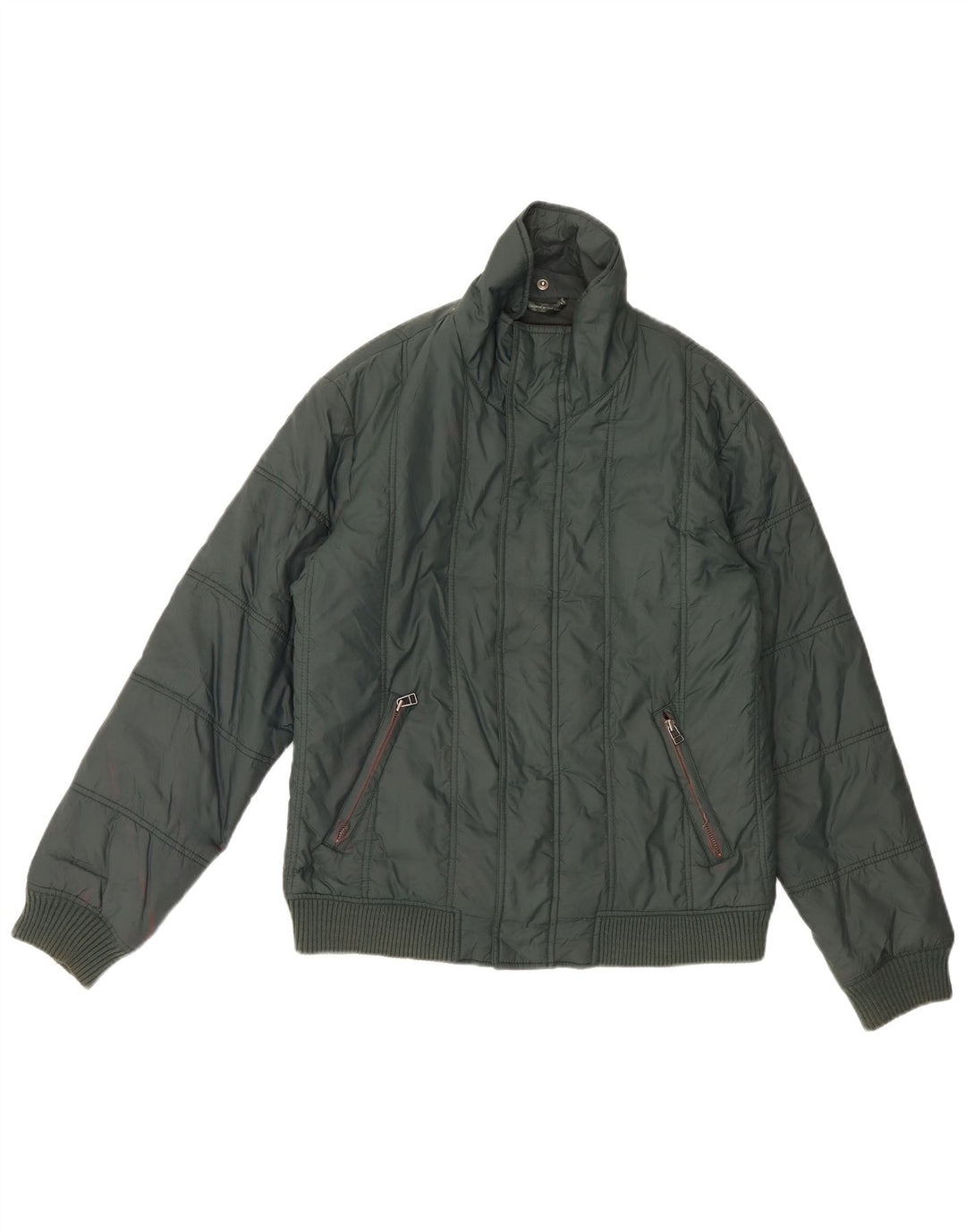 Zara Ανδρικό μπουφάν UK 40 Large Green Nylon
