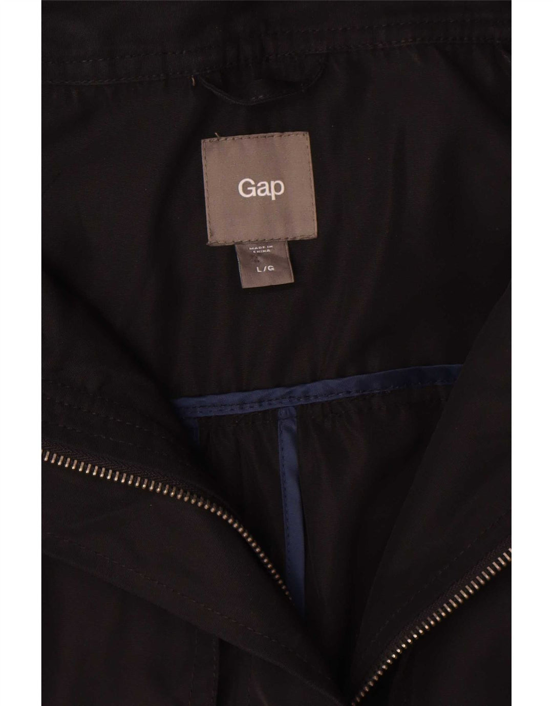 Gap Womens Hooded Oversized Parka Jacket UK 16 Large Black Polyester
