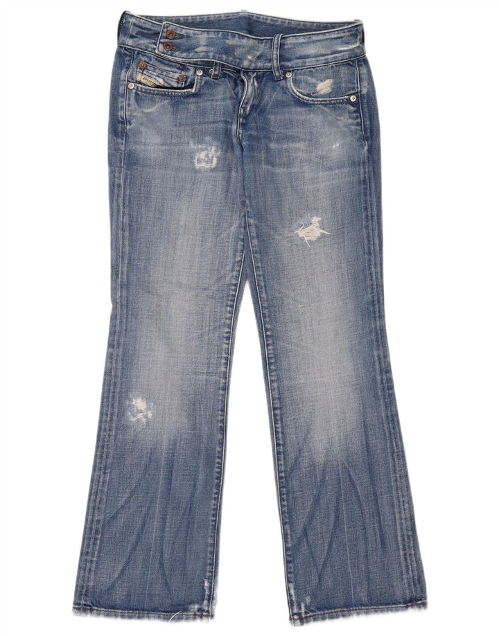 Diesel Γυναικείο Distressed Bootcut Jeans W29 L29 Μπλε βαμβακερό