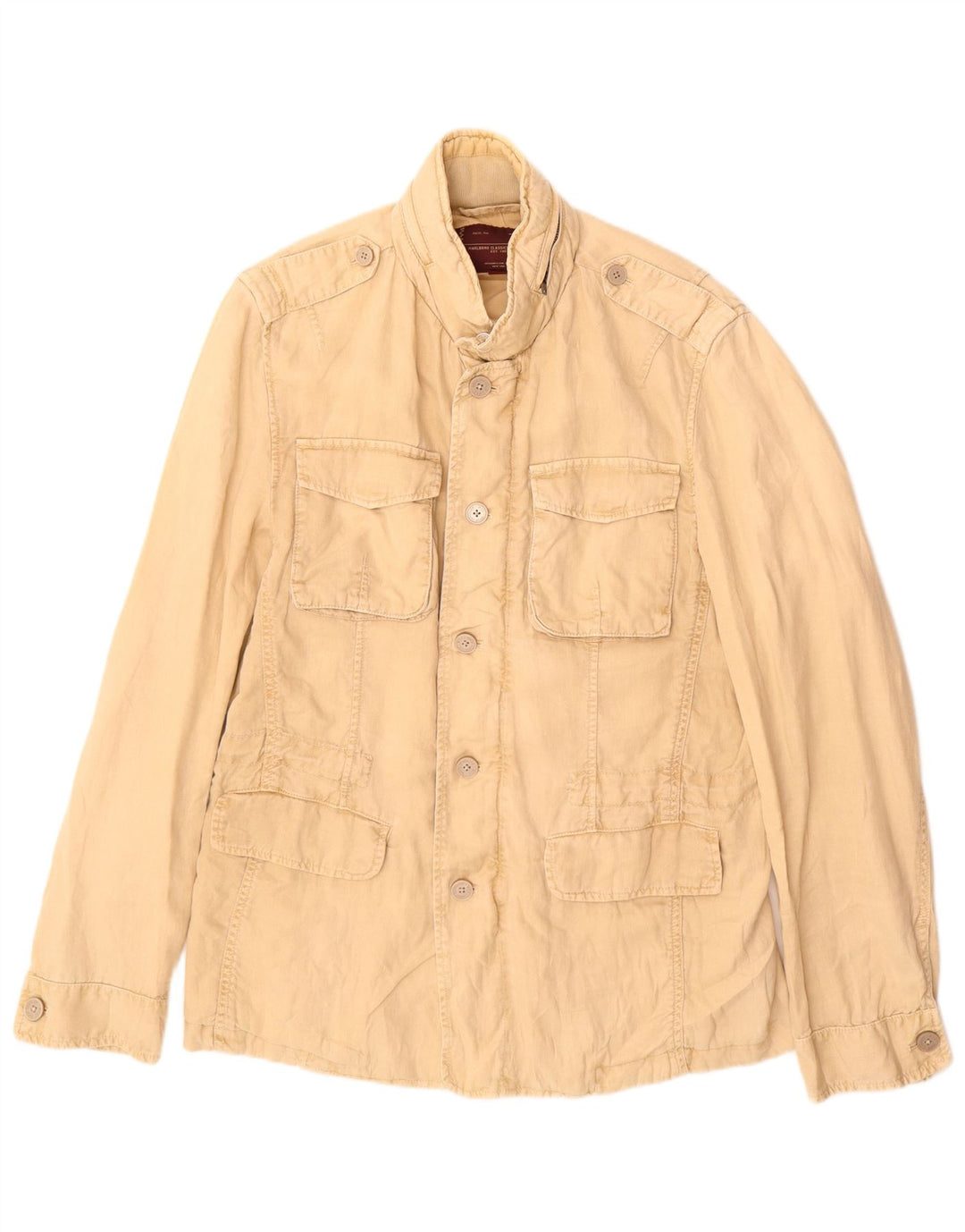 Ανδρικό στρατιωτικό μπουφάν Marlboro Classics EU 52 XL Μπεζ βαμβακερό