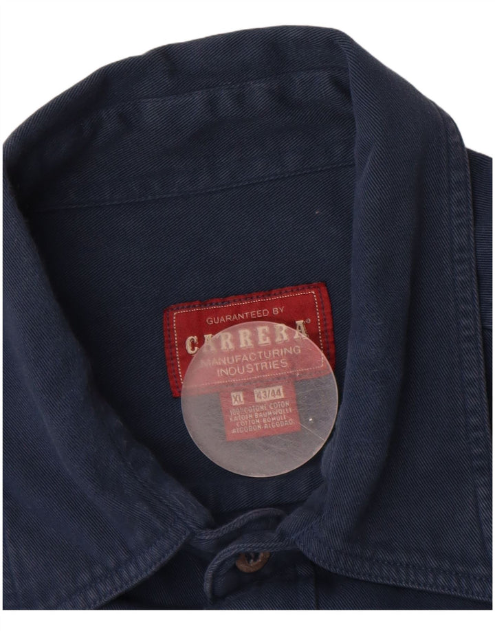 Ανδρικό πουκάμισο Carrera μέγεθος 43/44 XL Navy Blue Cotton