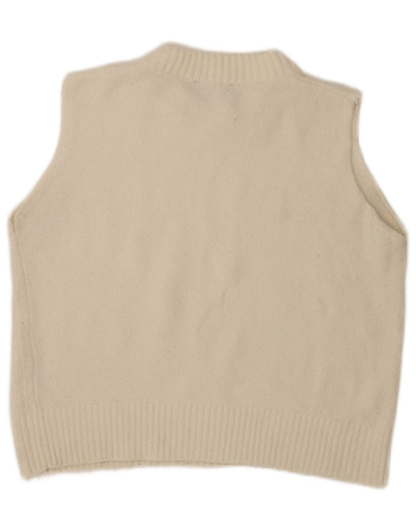 Zara Γυναικείο γιλέκο Crop Tank Top UK 16 Large Off White