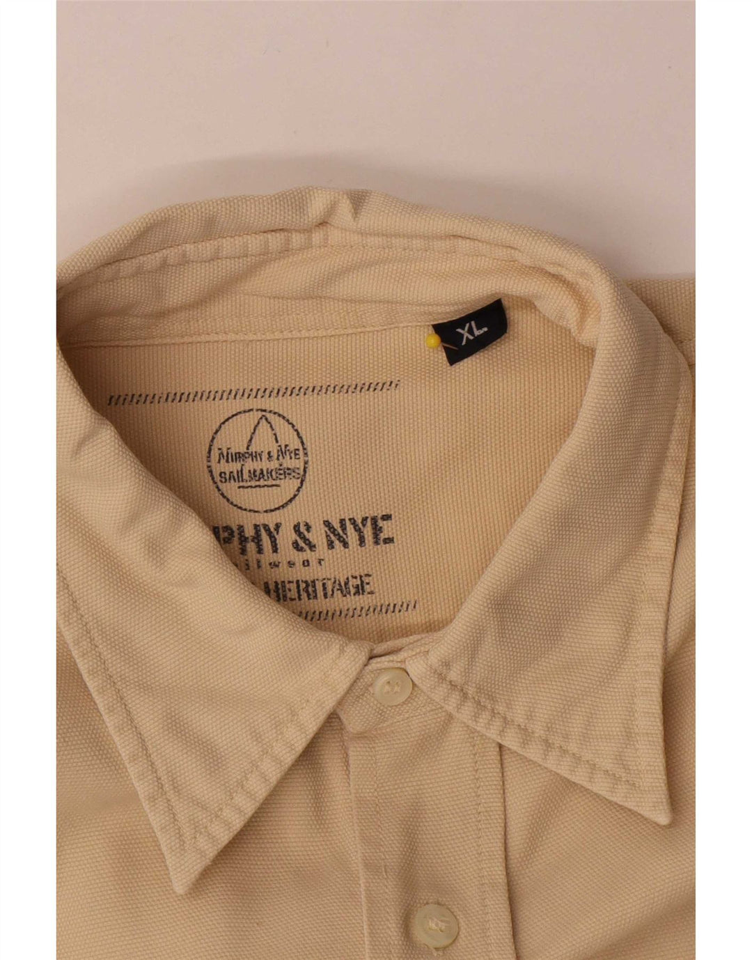 Murphy & Nye Ανδρικό πουκάμισο Sailmakers XL Μπεζ βαμβακερό