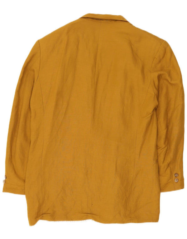 Vintage Ανδρικό Σακάκι Μπλέιζερ με διπλό στήθος UK 40 μεγάλο κίτρινο μαλλί