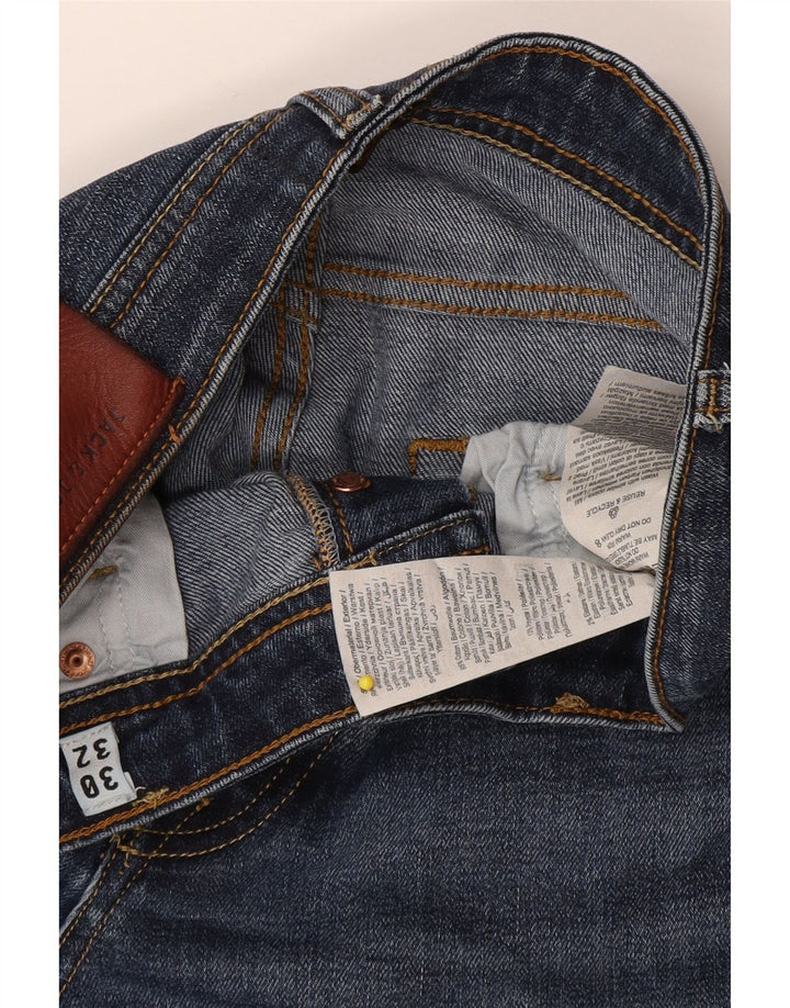 Jack & Jones Ανδρικό τζιν ίσιο W30 L32 Μπλε βαμβακερό